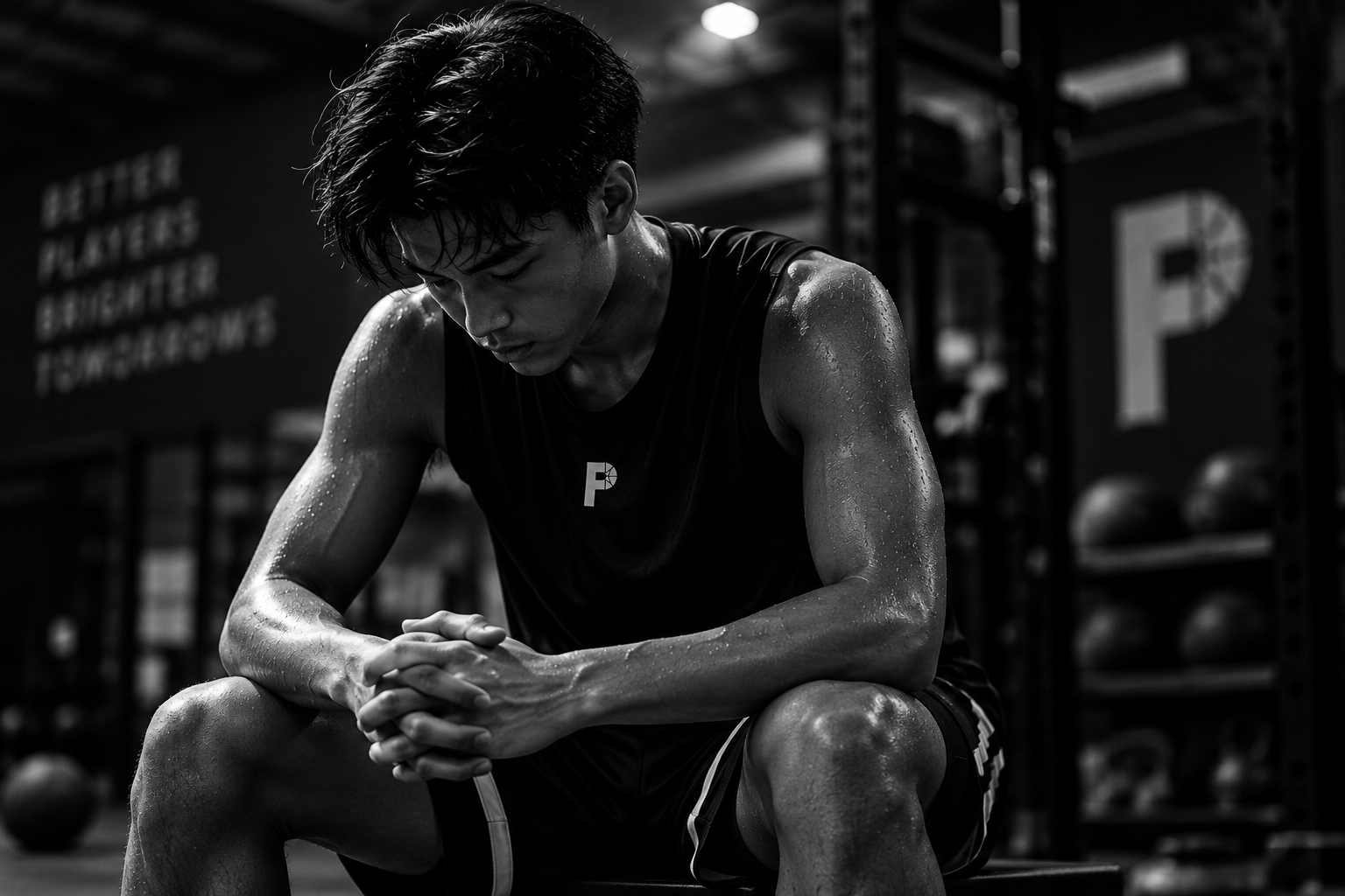 Basketball player training